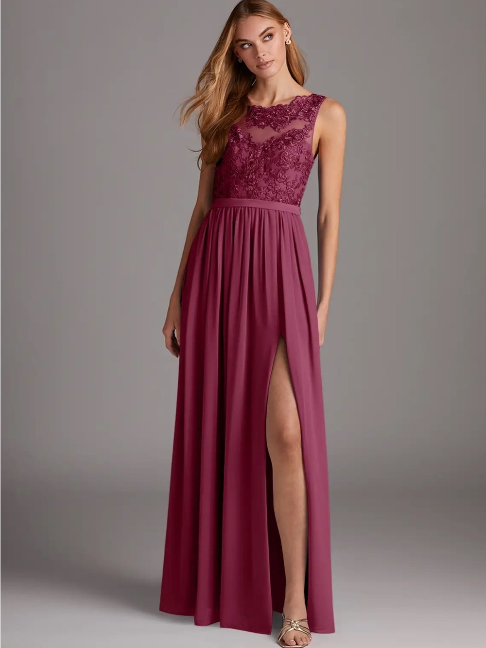 Azazie Elly in Mulberry size 2